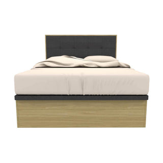 Megafurniture | Eamon Queen Size Wooden Storage Bed + Solano Hybrid Foam Mattress | Bed + Mattress