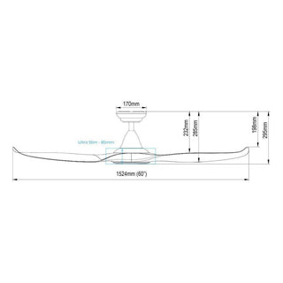 Megafurniture | Efenz Tiffany 603 Ceiling Fan (60" No Light) | Ceiling Fan