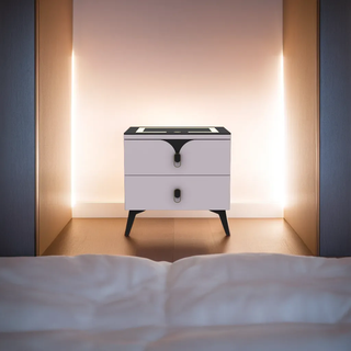 Elberta Bedside Table with LED Light