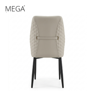 Velorum Marble Dining Table & Elda Faux Leather Dining Chair Set (1+8)