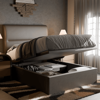 Megafurniture | Emilia Faux Leather Storage Bed | Storage Bed