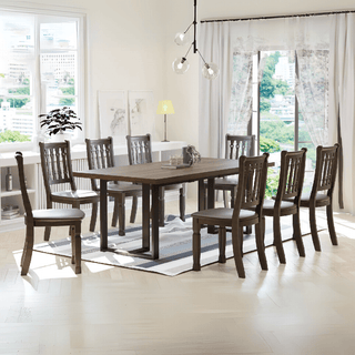 Megafurniture | Endymion Wooden Dining Set (1+8) | Dining Set