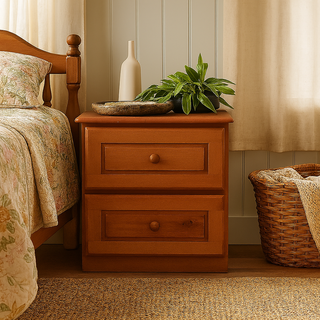 Arthur Cherry Wooden Bed Side Table (46cm)