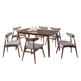 Megafurniture | Faeryn Wooden Dining Set (1+6) | Dining Set