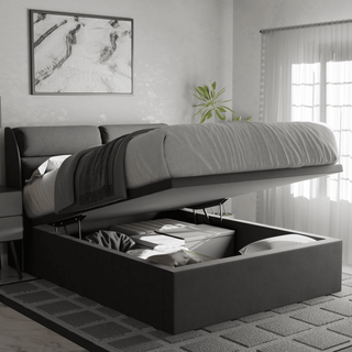 Megafurniture | Fobbee Fabric Storage Bed (Water Repellent) | Storage Bed