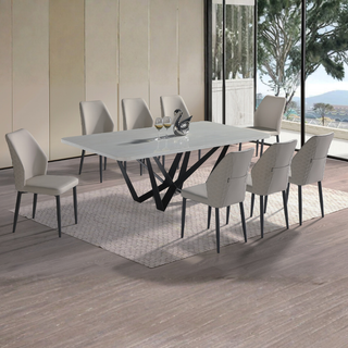 Marcella Marble Dining Set (1+6)