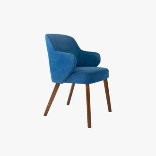 Megafurniture | Gabriella Blue Fabric Dining Chair with Arm | Dining Chair