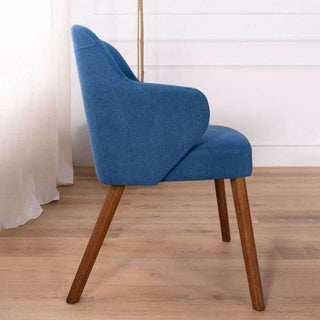 Megafurniture | Gabriella Blue Fabric Dining Chair with Arm | Dining Chair