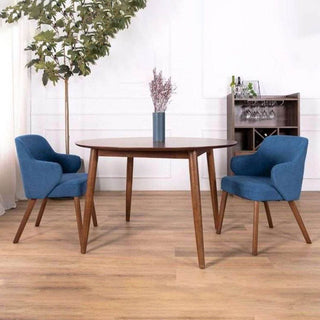 Megafurniture | Gabriella Blue Fabric Dining Chair with Arm | Dining Chair