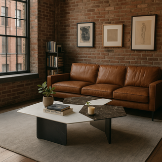 Megafurniture | Gabriella Cultured Marble Nesting Coffee Table | Coffee Table