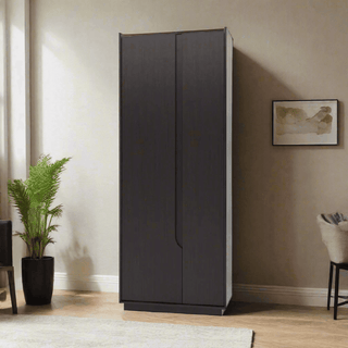 Megafurniture | Garnette 2 Door Wardrobe | Open Door Wardrobe