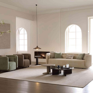 Megafurniture | Gastone Teddy Fabric Sofa | Fabric Sofa