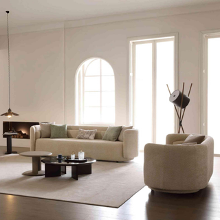 Megafurniture | Gastone Teddy Fabric Sofa | Fabric Sofa