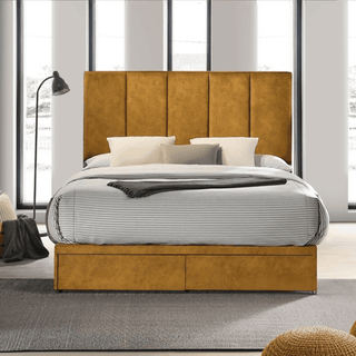 Megafurniture | Gavitz Fabric Drawer Bed (Front Drawers) | Drawer Bed