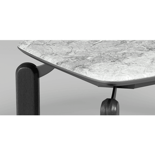 Megafurniture | Genevieve Marble Tech Dining Table (Light/Dark) | Dining Table