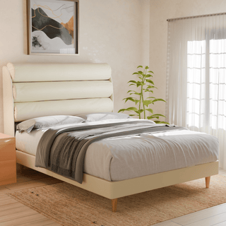 Megafurniture | Gobbee Faux Leather Bed Frame | Bed