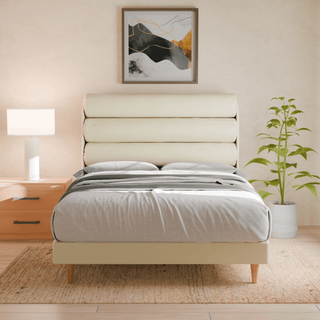 Megafurniture | Gobbee Faux Leather Bed Frame | Bed