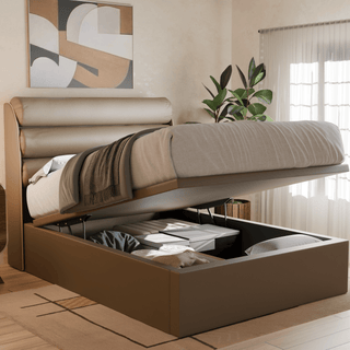 Megafurniture | Gobbee Faux Leather Storage Bed | Storage Bed