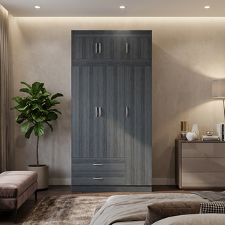 Quinton 3 Door Open Wardrobe with Top