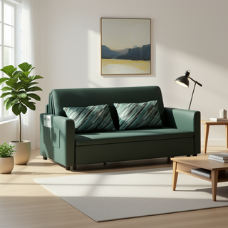 Gurhk Leathaire Sofa Bed (206cm)