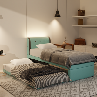 Pines Fabric 3 in 1 Pull Out Bed (Led Light)