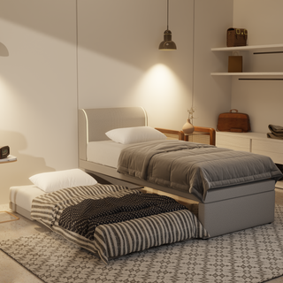 Panser Fabric 3 in 1 Pull Out Bed (Led Light)