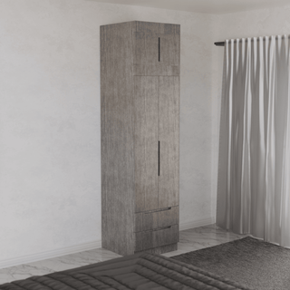 Megafurniture | Harris 2 Door Open Wardrobe with Top | Open Door Wardrobe