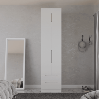 Megafurniture | Harris 2 Door Open Wardrobe with Top | Open Door Wardrobe