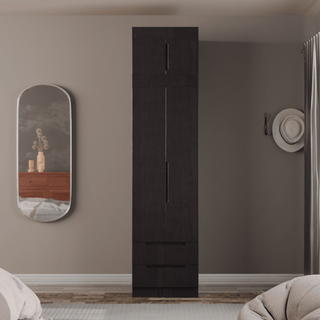 Megafurniture | Harris 2 Door Open Wardrobe with Top | Open Door Wardrobe