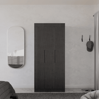 Megafurniture | Harris 3 Door Open Wardrobe | Open Door Wardrobe