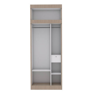 Megafurniture | Harris 3 Door Open Wardrobe with Top | Open Door Wardrobe