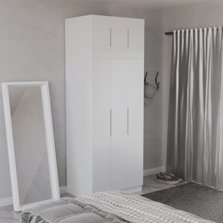 Megafurniture | Harris 3 Door Open Wardrobe with Top | Open Door Wardrobe