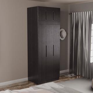 Megafurniture | Harris 3 Door Open Wardrobe with Top | Open Door Wardrobe