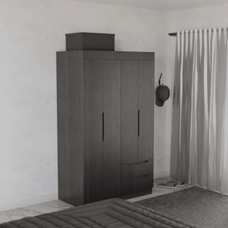 Megafurniture | Harrison 4 Door Open Wardrobe | Open Door Wardrobe