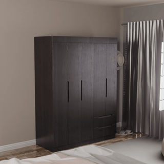 Megafurniture | Harrison 5 Door Open Wardrobe | Open Door Wardrobe