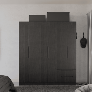 Megafurniture | Harrison 6 Door Open Wardrobe | Open Door Wardrobe