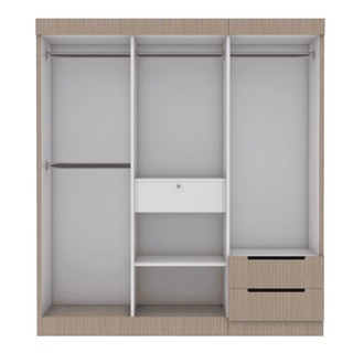 Megafurniture | Harrison 6 Door Open Wardrobe | Open Door Wardrobe