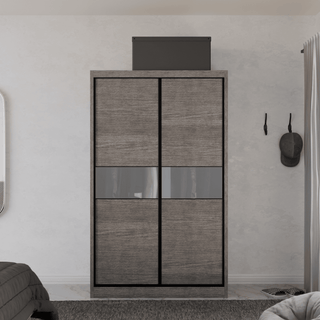Megafurniture | Helene Modular Wardrobe (Frosted Glass) | Modular Wardrobe