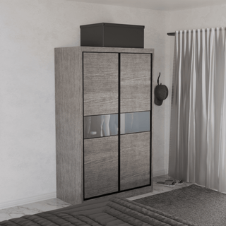 Megafurniture | Helene Modular Wardrobe (Frosted Glass) | Modular Wardrobe