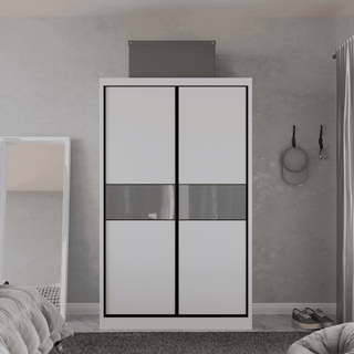 Megafurniture | Helene Modular Wardrobe (Frosted Glass) | Modular Wardrobe