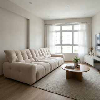 Ionex Fabric Adjustable Backrest Sofa