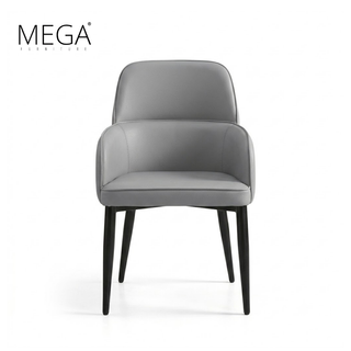 Odena Marble Dining Table & Isen Faux Leather Dining Chair Set (1+8)