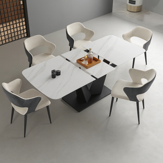 Robato Extendable Dining Table (White Gloss)