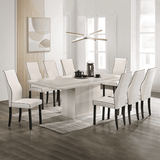 Valerix Marble Dining Set (1+8)