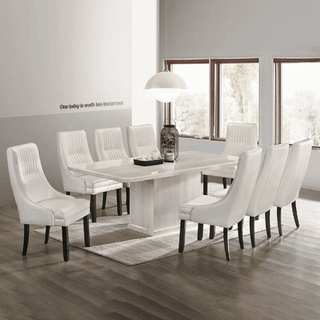 Velorix Marble Dining Set (1+8)