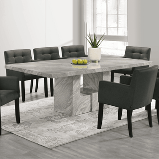 Rizie Marble Dining Set (1+8)