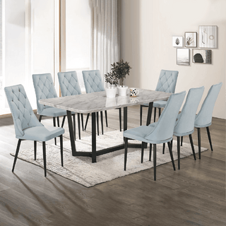 Fiorissa Marble Dining Set (1+8)