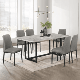 Antonelle Marble Dining Set (1+6)