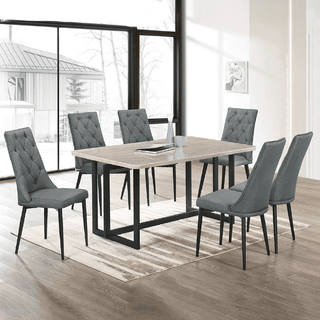 Antonelis Marble Dining Set (1+6)