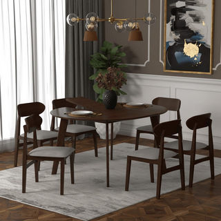 Oriel Extendable Wooden Dining Set (1.2m-1.5m)